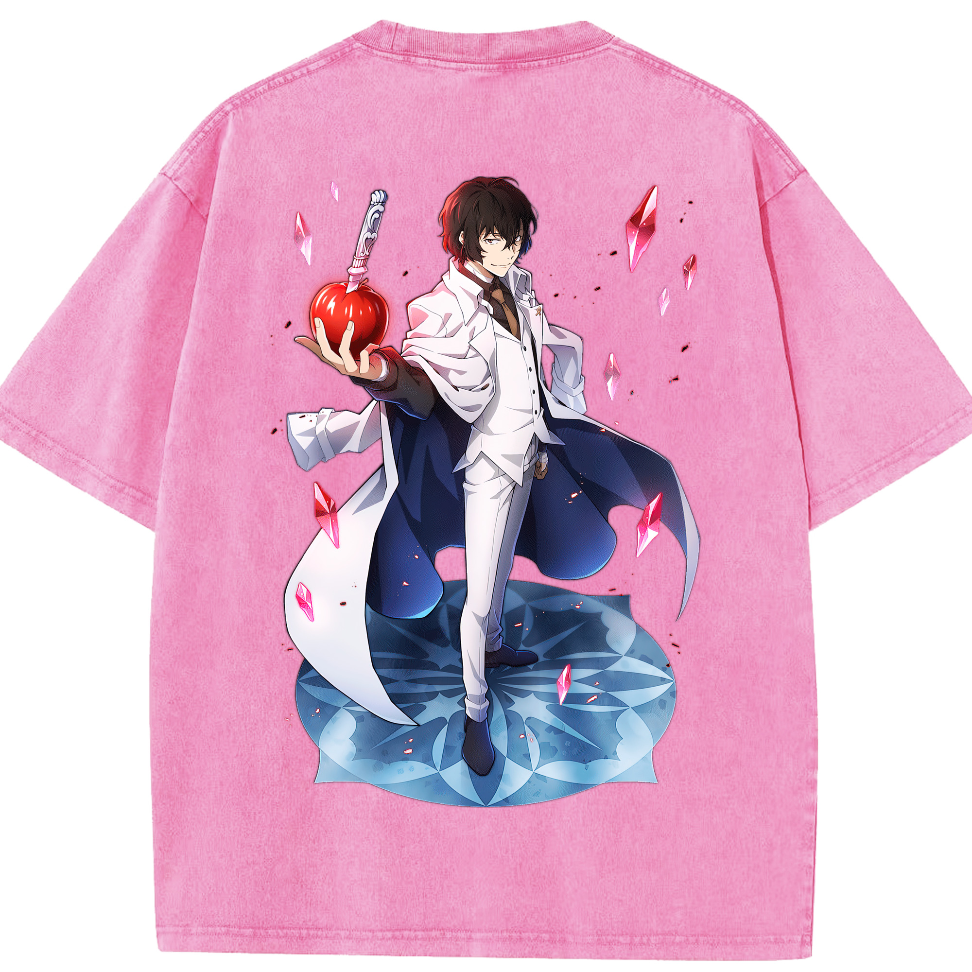 （画像用） 文豪ストレイドッグス Bungo Stray Dogs 綿100% ヴィンテージ風 半袖Tシャツ（背面プリント）